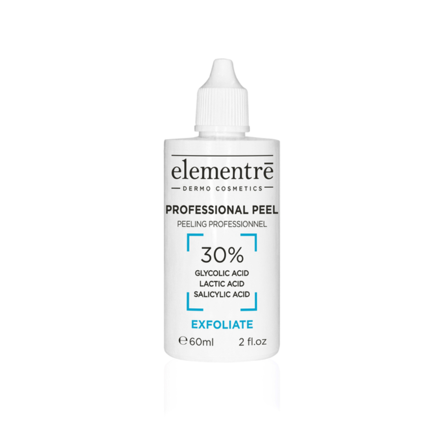 Базовый пилинг PROFESSIONAL PEEL - 30% GLYCOLIC, LACTIC & SALICYLIC ACIDS Elementre 60 мл